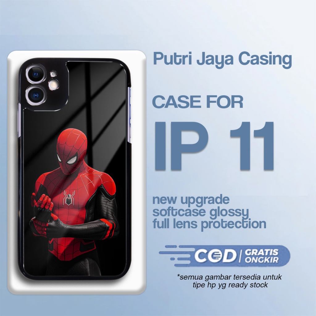 Jual Case IP 11 Terbaru - Casing IP 11 - Motif Spiderman - Hardcase ...