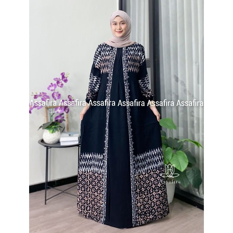 Jual Gamis Twill Ori Rayon Premium Malaman Candimekar Pekalongan Motif