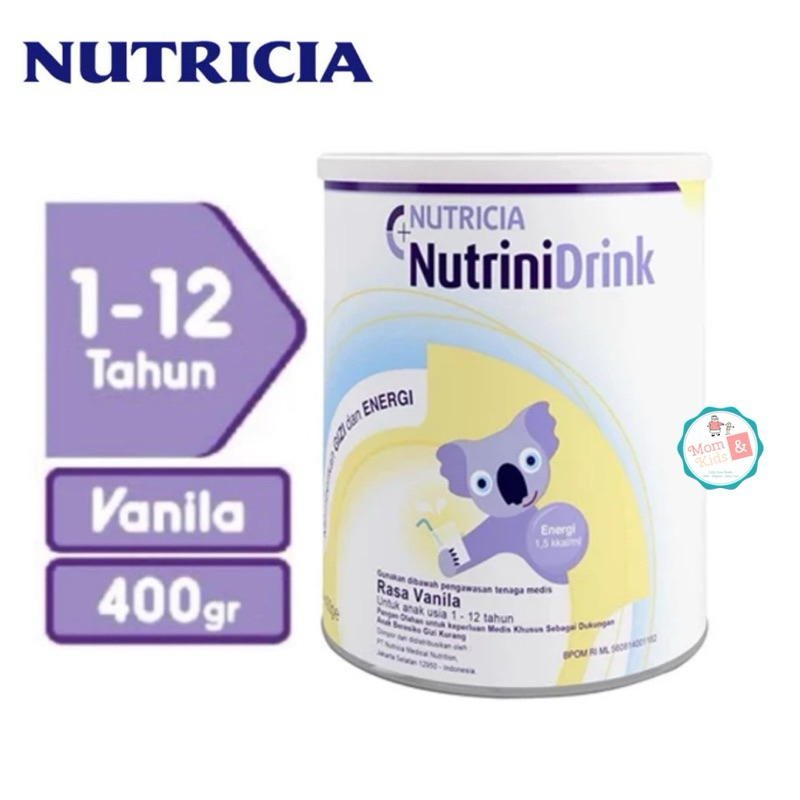 Jual NUTRICIA NUTRINIDRINK POWDER VANILA 400 GR | NUTRINIDRINK (1-12 ...