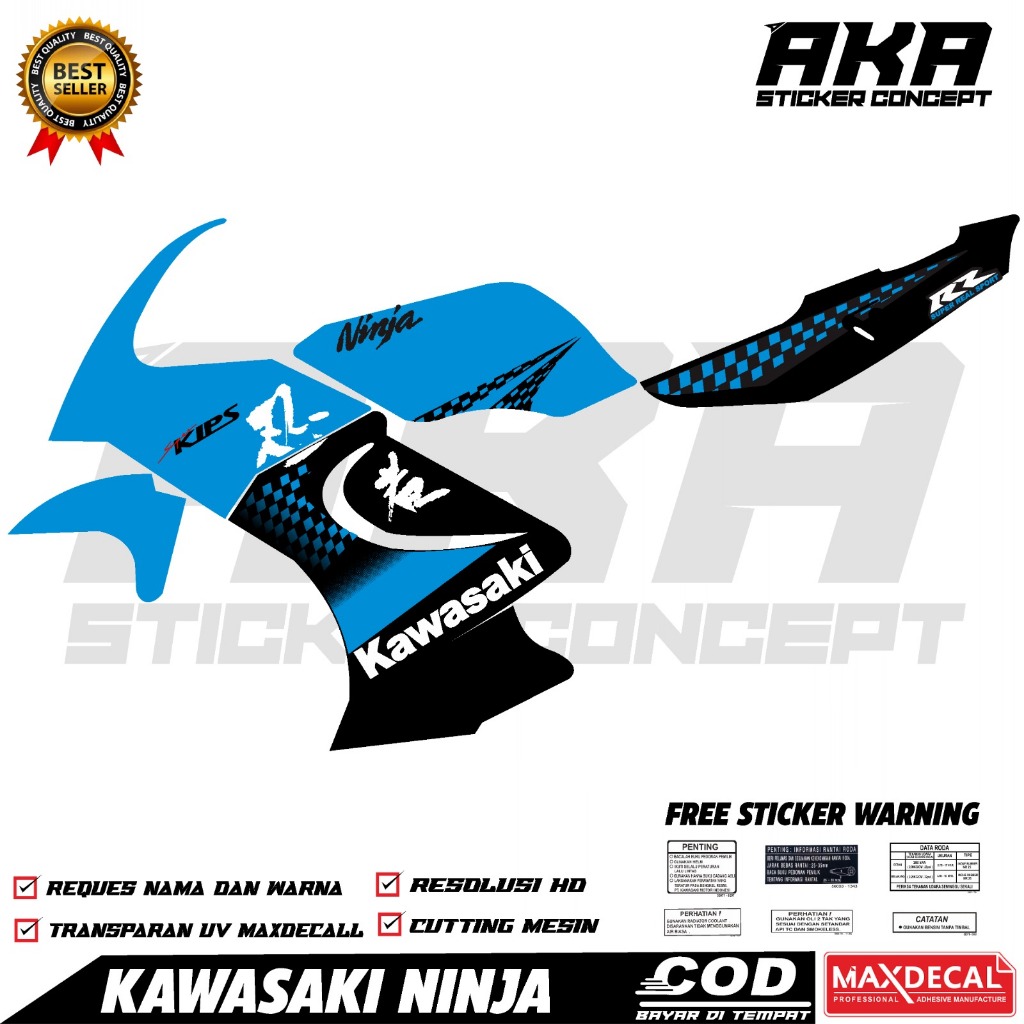 Jual Sticker striping Kawasaki Ninja RR old | Shopee Indonesia