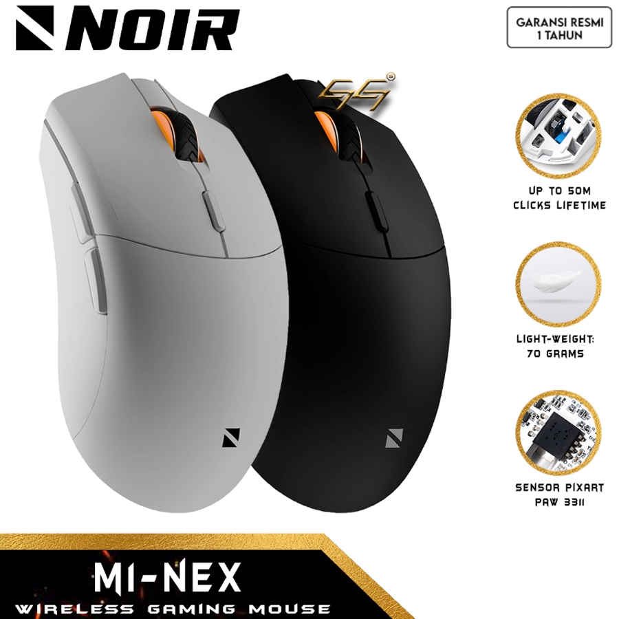 Jual NOIR M1 M-1 M 1 Mouse Gaming Wireless Dual Connections | Shopee ...
