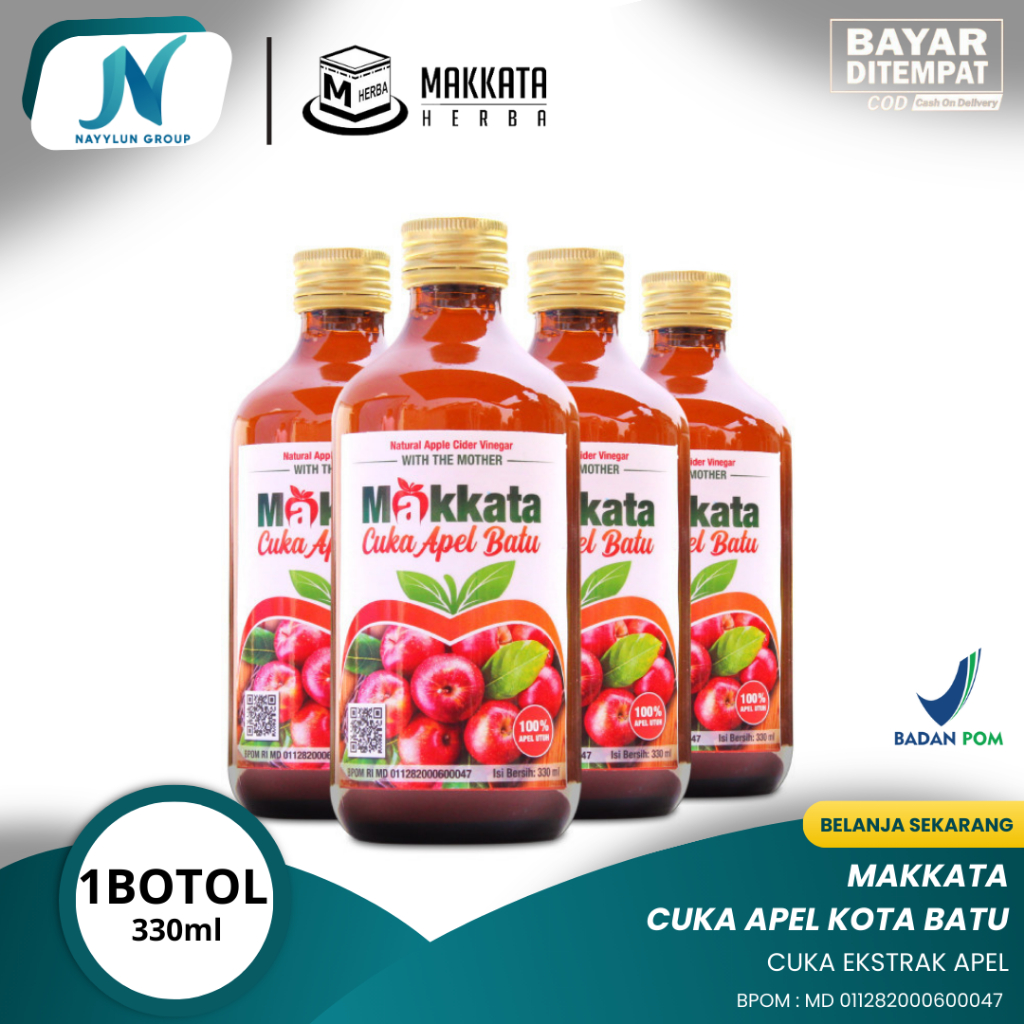 Jual Cuka Apel Makkata Cuka Apel Batu Makkata Ml Shopee Indonesia