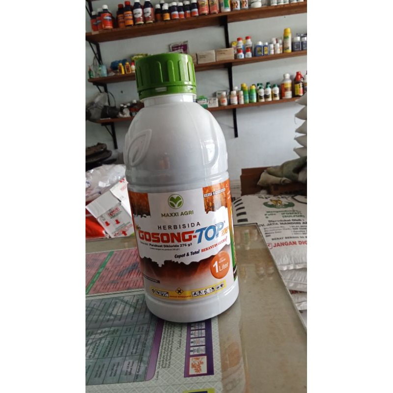 Jual Herbisida GOSONG-TOP 276 SL Parakuat racun bakar kemasan 1 ltr ...