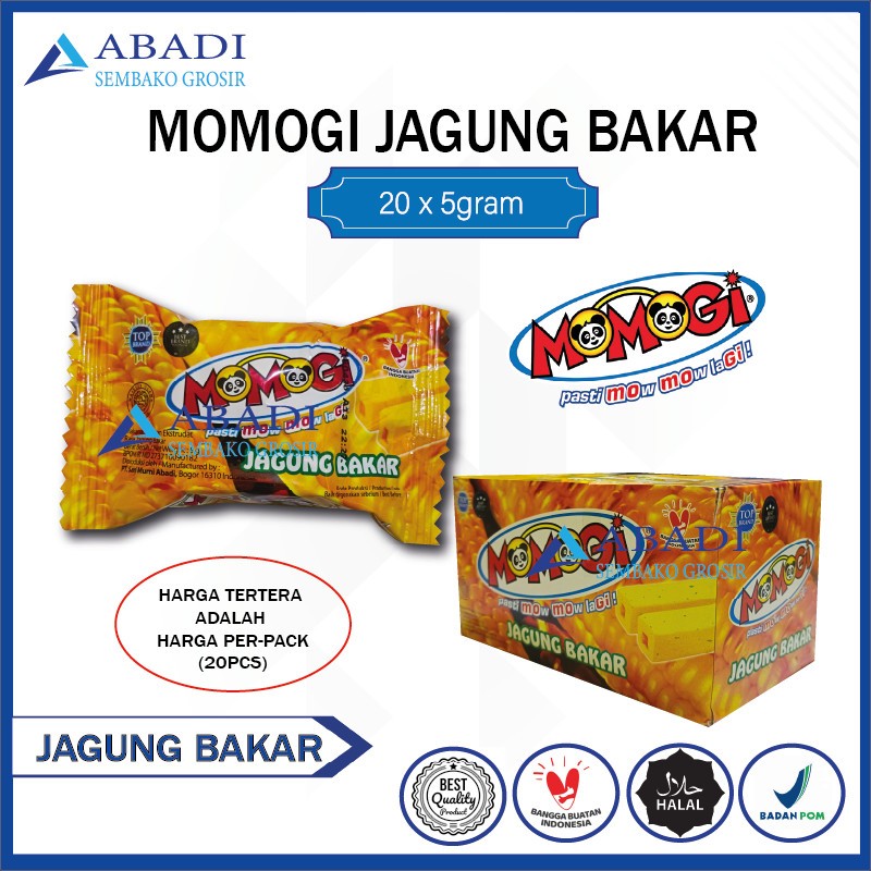 Jual MOMOGI Stick Snack Jagung Bakar 1 Box 1 Pak 5 gram | Shopee Indonesia