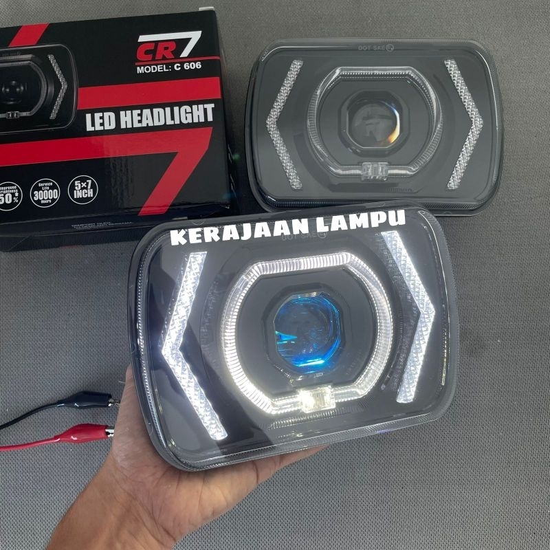 Jual Biled Projector Headlamp Biled X Inch Kotak Jeep Katana Taft