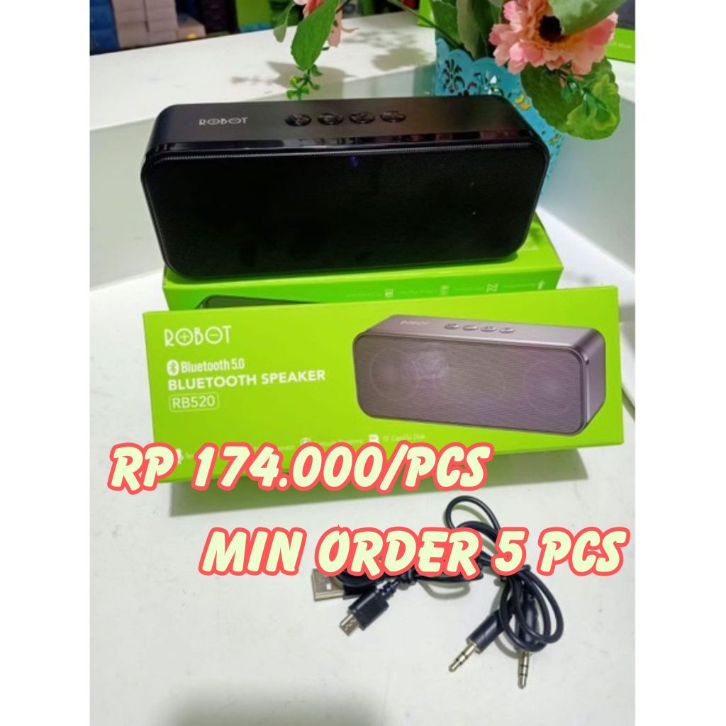 Jual Rp 183.000 Min 5 Pcs // ROBOT Bluetooth speaker RB520 SUPER BASS⚡ ...