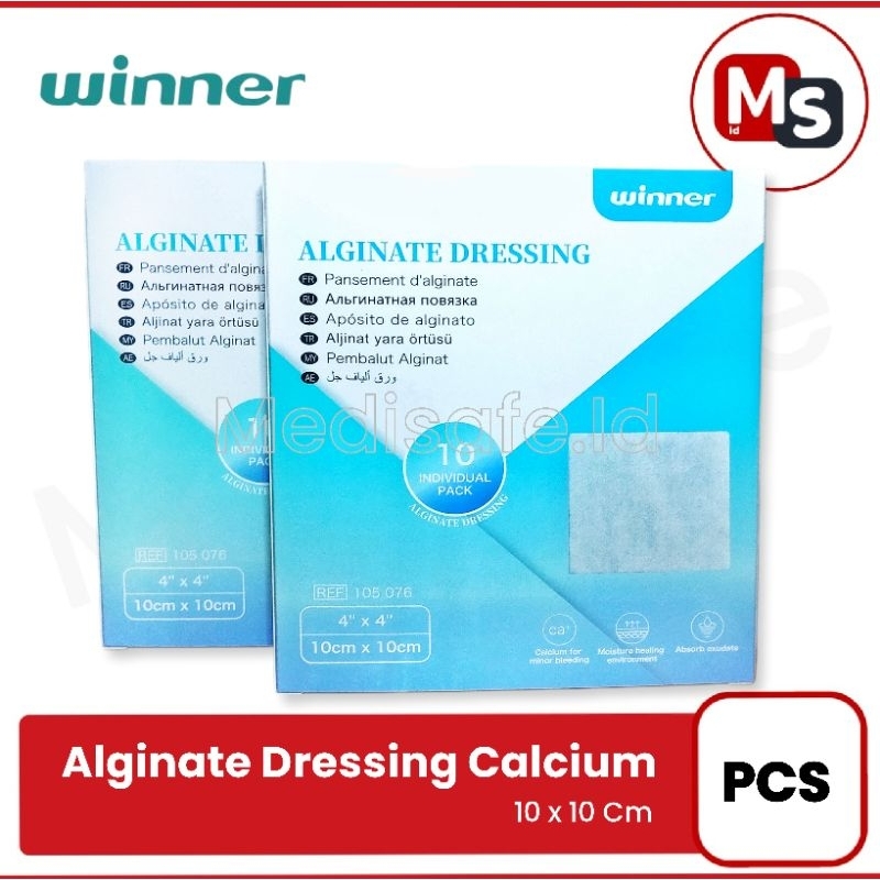 Jual Winner Alginate Dressing Calcium 10 x 10 Cm Winner - Pcs | Shopee ...