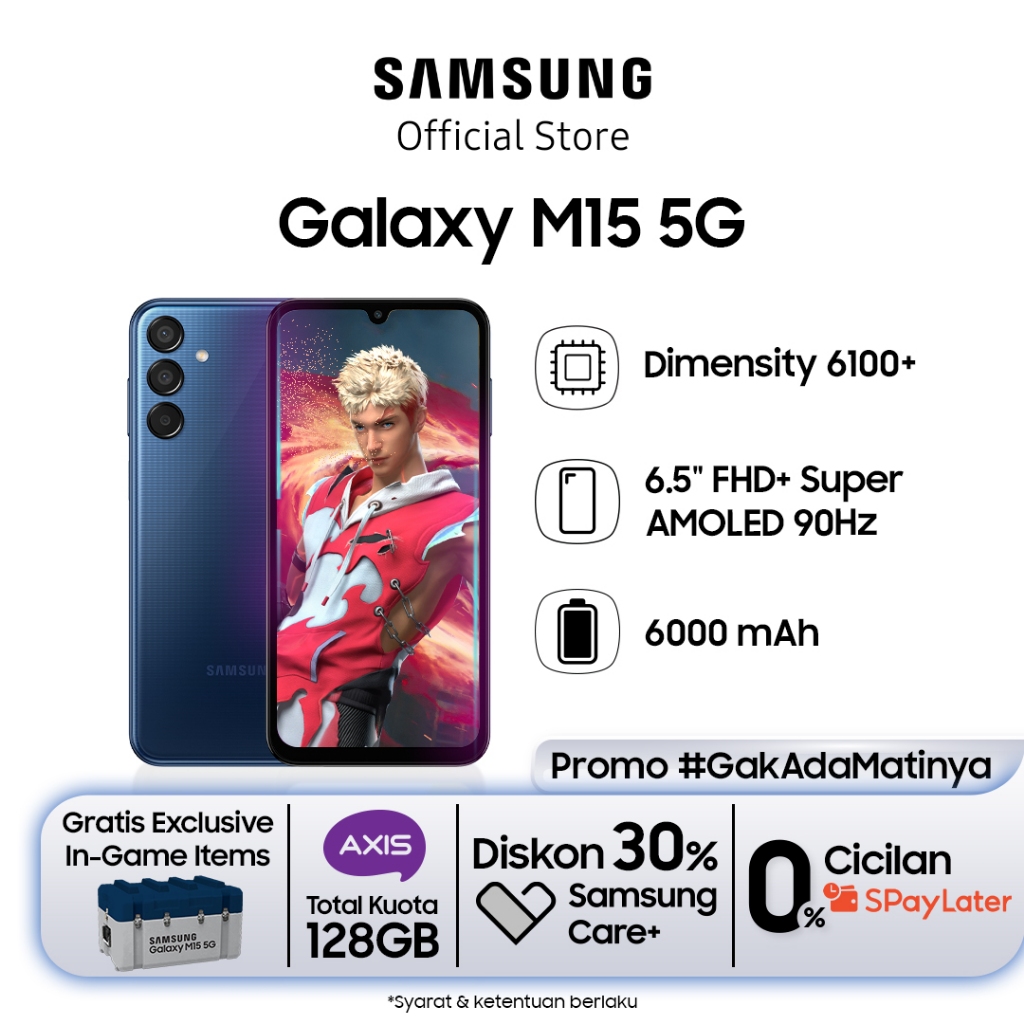 Samsung Galaxy M15 5G 6/128GB - Dark Blue