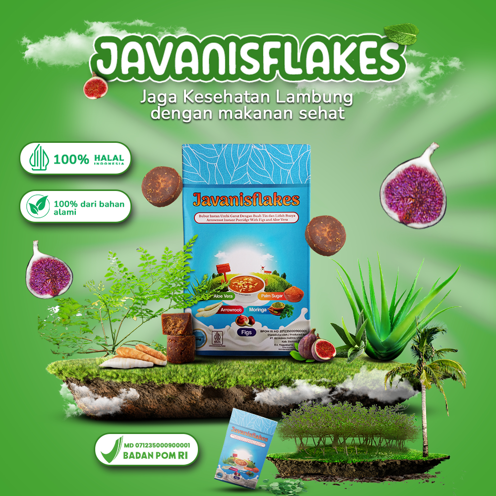 Javanisflakes 300gr - Solusi Ampuh Asam Lambung Maag Gerd BPOM HERBAL ALAMI