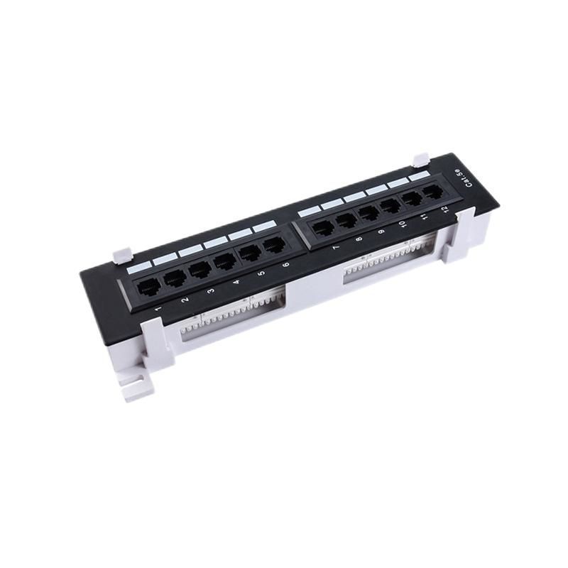 Jual Management Rack Server Patch Panel 12 Port Cat6 10inch 1U Patch ...