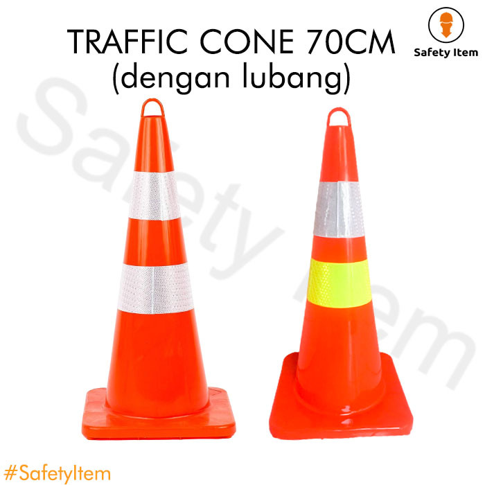 Jual Safety Traffic Cone 70 Cm / Traffic Cone Rubber 70cm / Kerucut ...