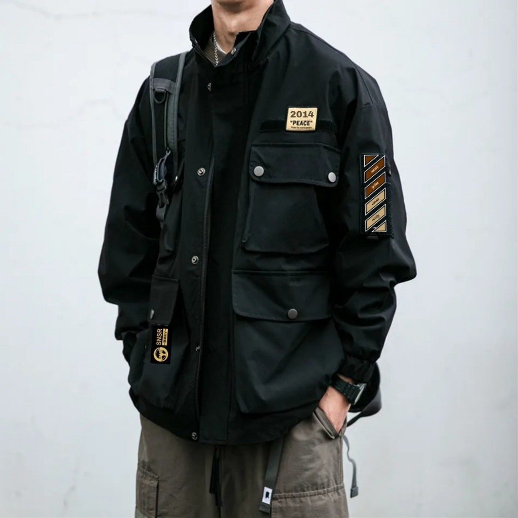 SENSOR CULTURE - Jaket Parka PEACE SENSOR / Jaket Parka Taslan Waterproof / Jaket Parasut Pria