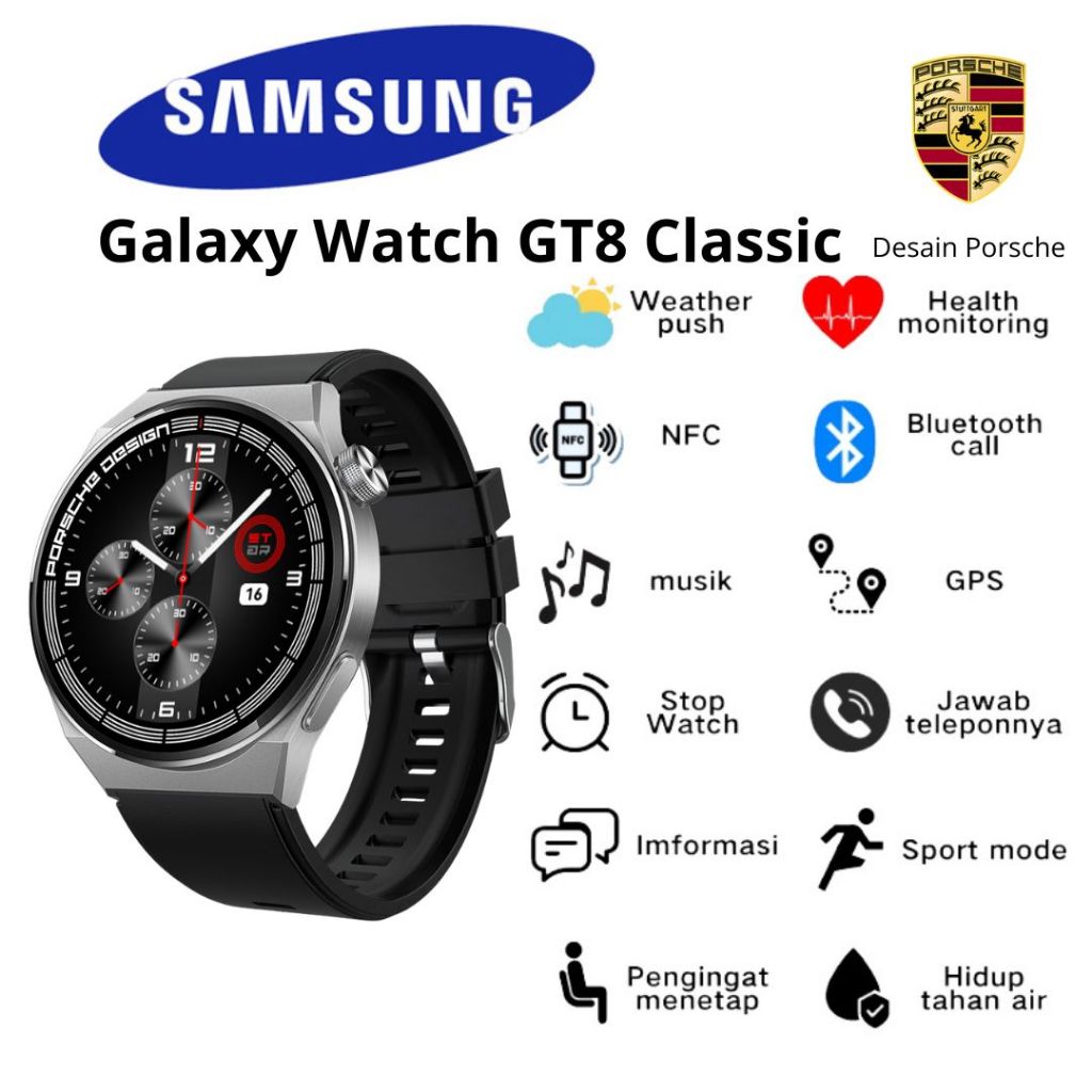Jual 100% Asli SAMSUNG Smart Watch GT8 2024 NEW Original 