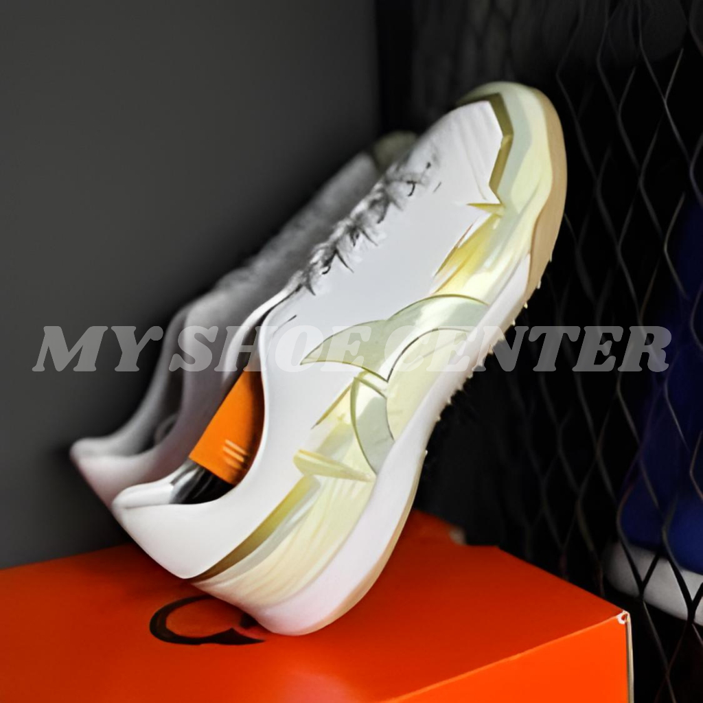 Jual sepatu futsal ortuseight catalyst raiden white in golden sepatu ...