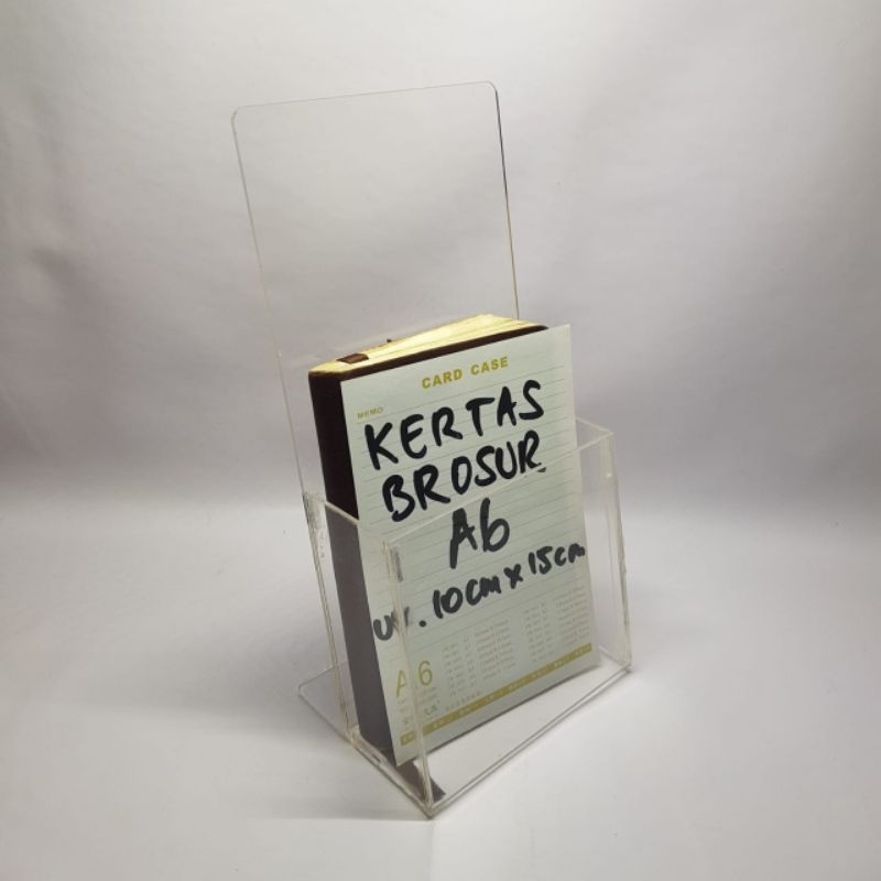 Jual TEMPAT BROSUR / TEMPAT KERTAS A6 / BROSUR HOLDER / PAPER FLYER ...