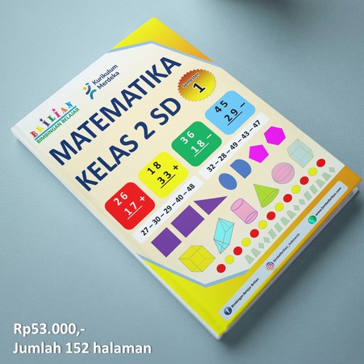 Jual Buku Matematika Kelas 2 SD Semester 1 & 2 Kurikulum Merdeka ...