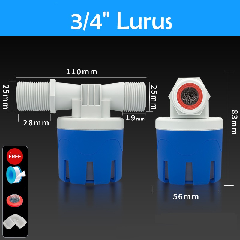 Jual Pelampung Otomatis Kran Air/Bak Mandi 1/2,3/4 inch/Sensor Keran ...