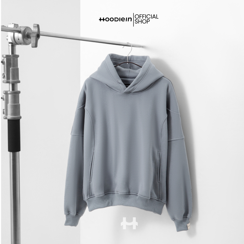 Hoodie.In Hoodie Cotton/Katun Seamless Boxy LIMITED EDITION – Ash Cool  UNISEX (Pria/Wanita)