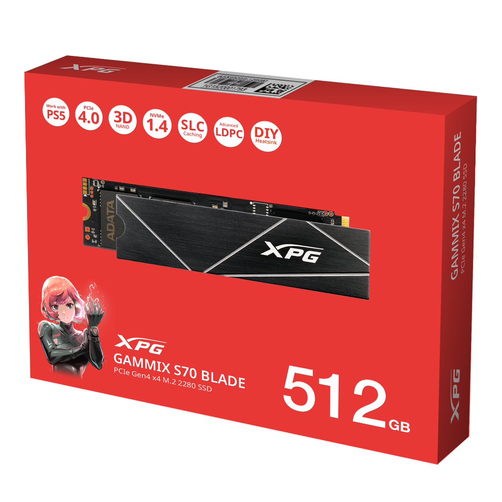 Jual Adata XPG Gammix S70 Blade 512GB 1TB 2TB SSD NVME Gen4 x4