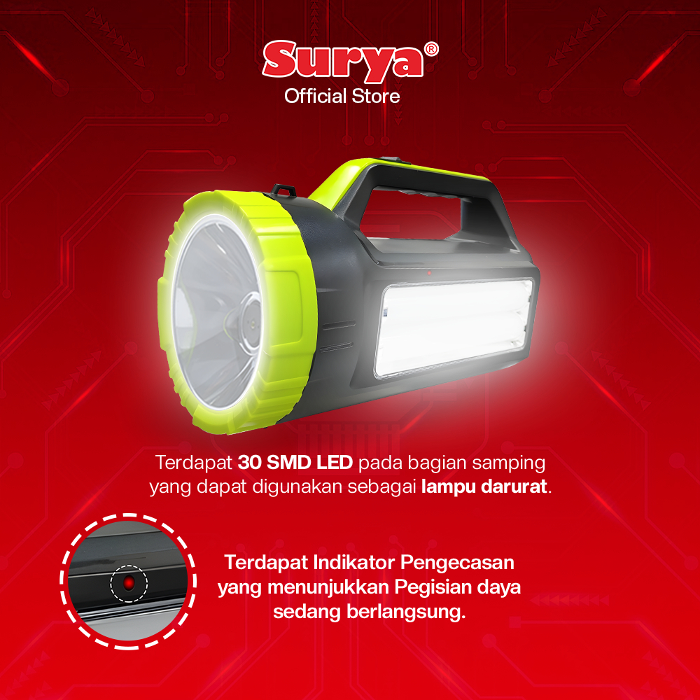 Jual Surya Lampu Senter Besar SHT L10W 30LED + Led Emergency ...