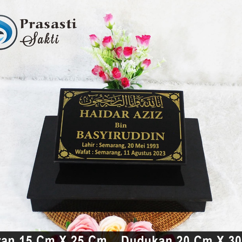 Jual Potongan Batu Nisan Kijing Makam Granit Full Set Maesan Kuburan 15 ...