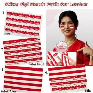 Jual Sticker Pipi Merah Putih Merdeka Agustusan | Shopee Indonesia