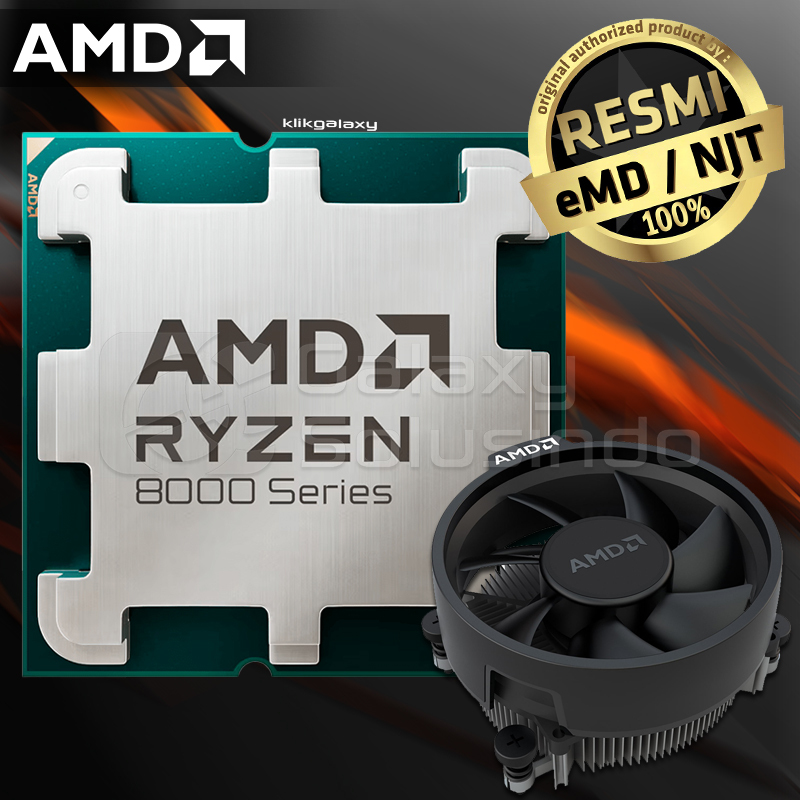 Jual AMD Ryzen 5 8400F TRAY 6 Core 12 Thread + Wraith Stealth Fan AM5 ...