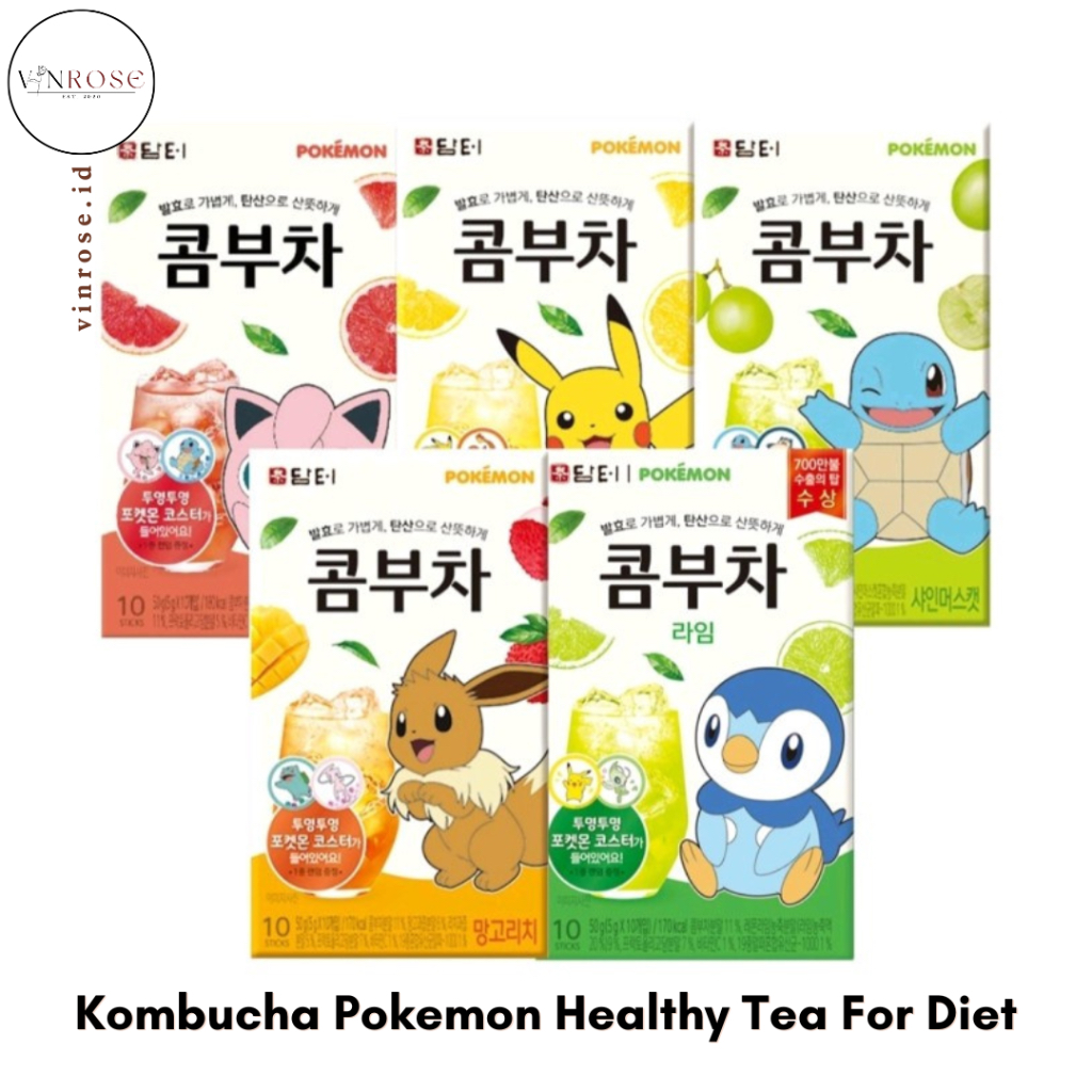 Jual Kombucha Pokemon Healthy Tea For Diet Korea Slimming Tea Untuk ...
