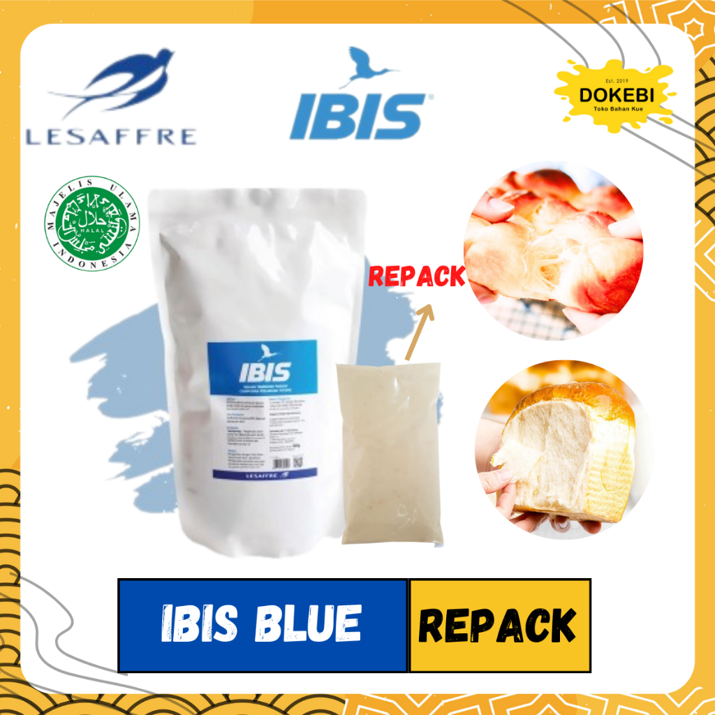 Jual PELEMBUT ROTI IBIS BLUE REPACK 100 G / ADONAN BAHAN ROTI SOFTENER ...