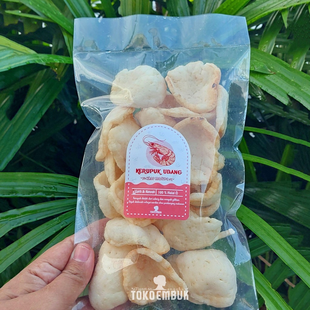 Jual Kerupuk Udang Madura Asli - Camilan Kerupuk Khas Madura - Kemasan ...