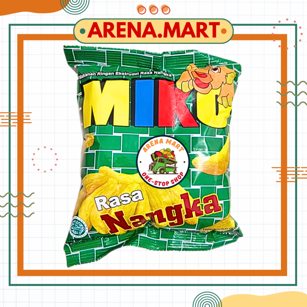 Jual Snack Chiki Ciki Jadul Miko Nangka 1 Renceng isi 10 Pcs | Shopee ...