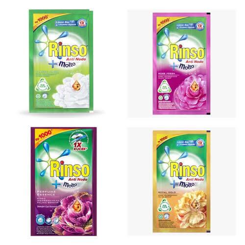 Jual Rinso Anti Noda Cair Sabun Cuci Baju Sachet isi 6s | Shopee Indonesia