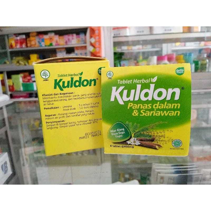 Jual KULDON 1 STRIP ISI 4 TABLET I mengatasi panas dalam dan sariawan ...