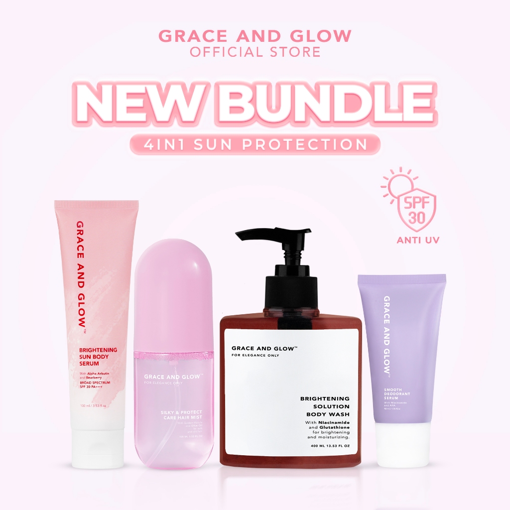 Jual Grace and Glow 4in1 Sun Protection Body Care Set - Paket Perawatan ...