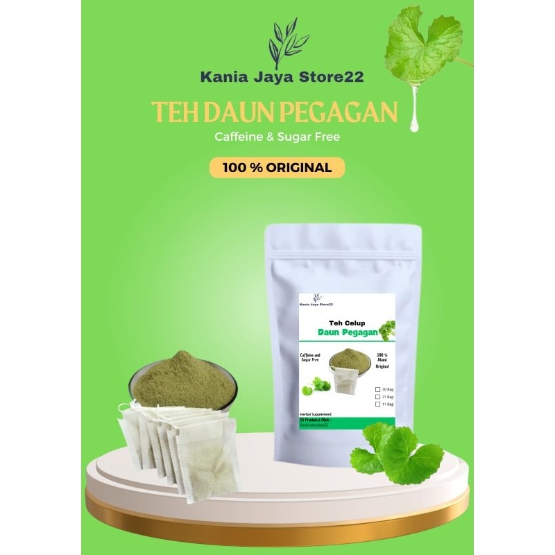Jual Teh Celup Daun Pegagan Isi 30 Tea Bag Murni Daun Pegagan Bubuk