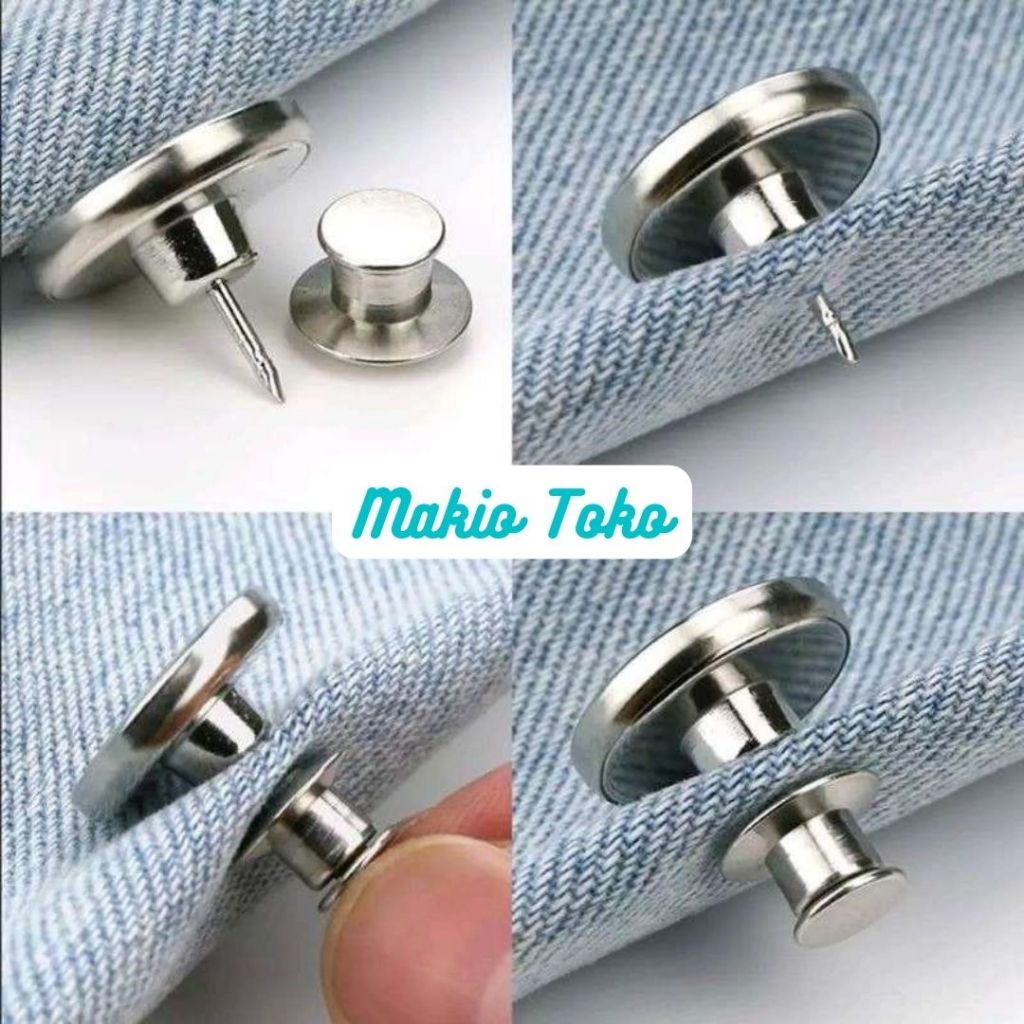 Jual Kancing Logam Celana Ajaib Membuat Celana menjadi Muat | Shopee ...