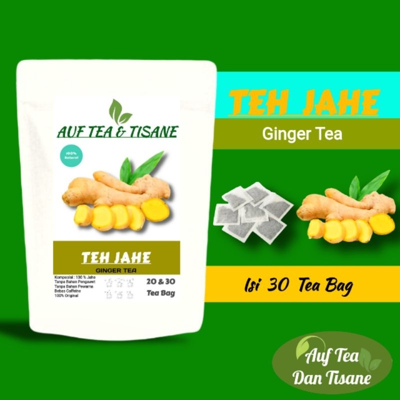 Jual Teh Jahe Kering / Dried Ginger Tea,Isi 30 Tea Bag(Teh Celup) 'AUF ...