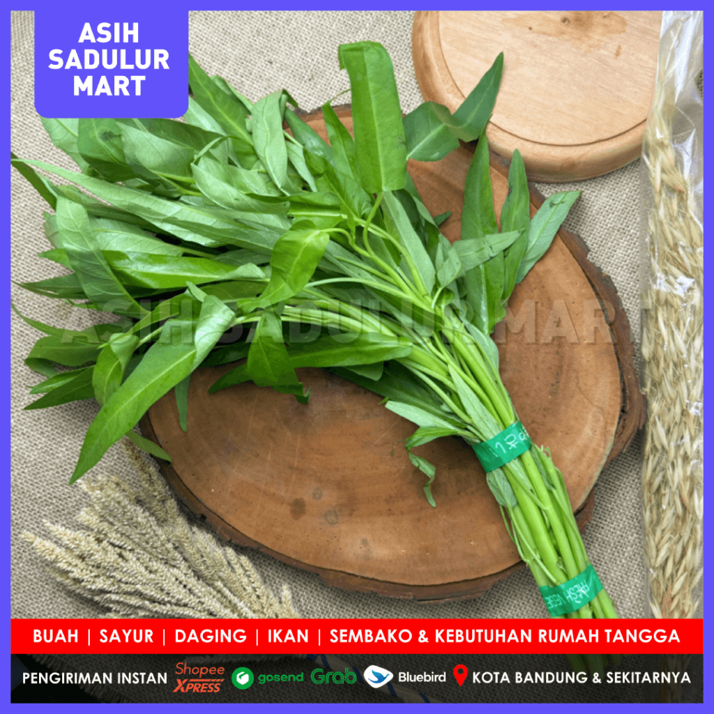 Jual Kangkung 1 Ikat Sayur Segar Promo Bandung Sayuran Asih Sadulur