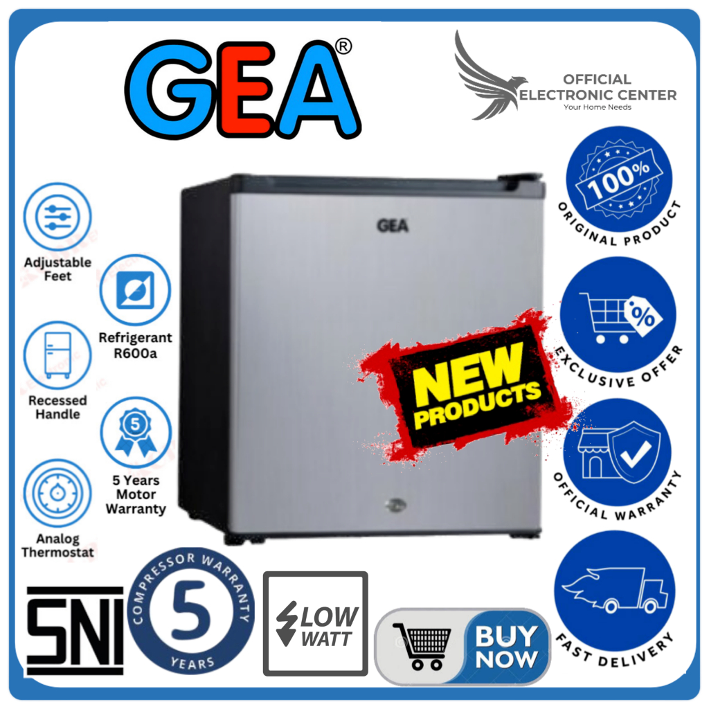 Jual GEA KULKAS MINI BAR GMB-50 / GMB50 / GMB 50 PORTABLE RAK BESI 48L ...