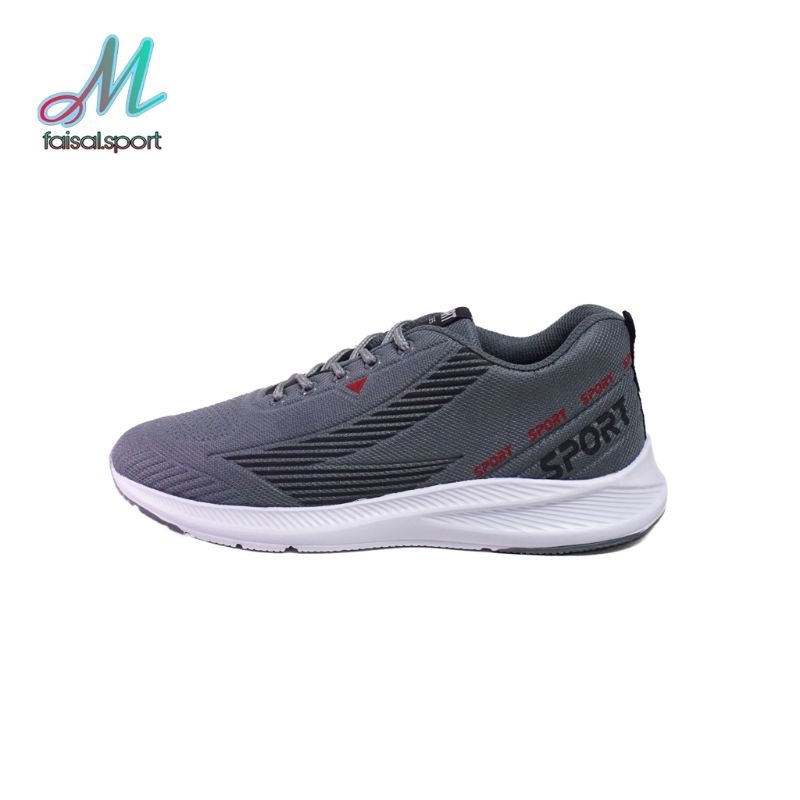 PROMO Sepatu Sneakers Olahraga Ringan Nyaman Sport Line Pria Wanita Hak  Datar Casual Hitam Shoes Running Kasual Sneakers kerja
