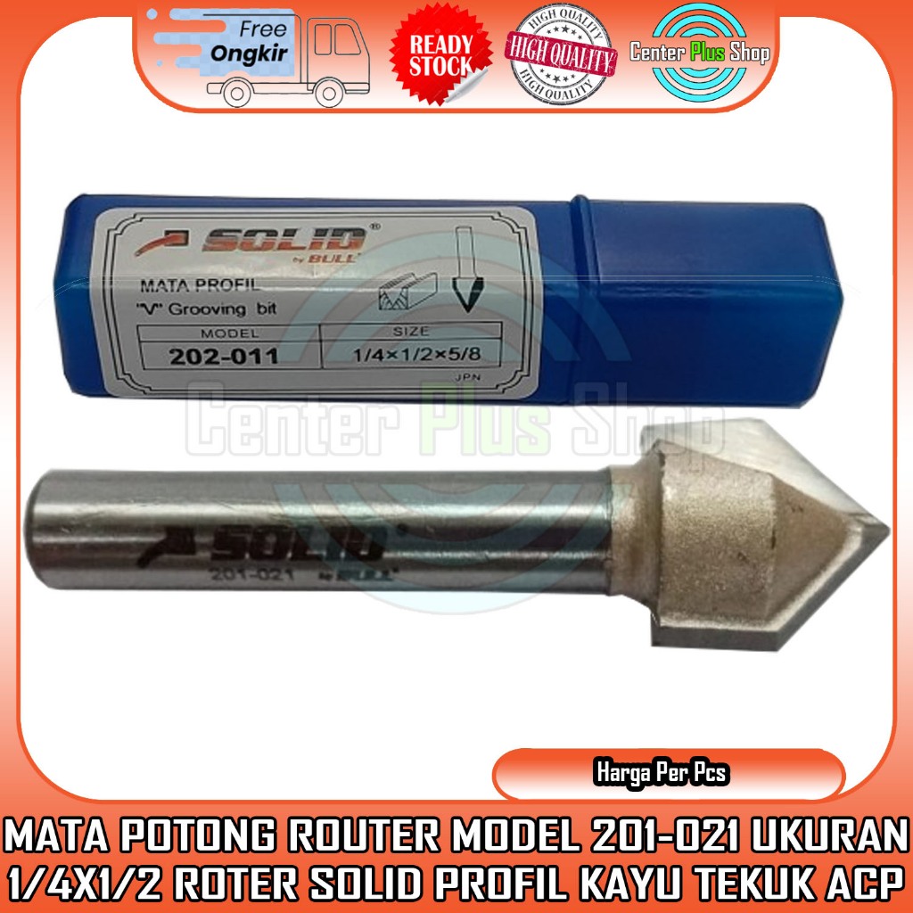 Jual Router Profil Kayu Mata Potong Tekuk 201-021 Ukuran 1/4x1/2 Roter ...