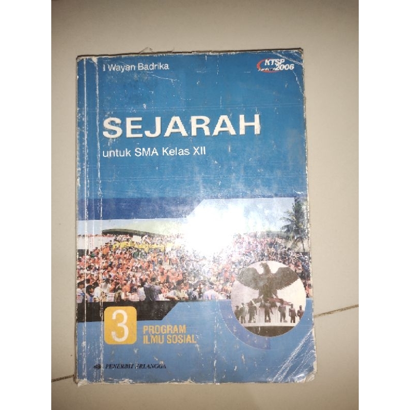 Jual Buku Sejarah Kelas XII KTSP 2006 Penerbit Erlangga Original (Bekas ...