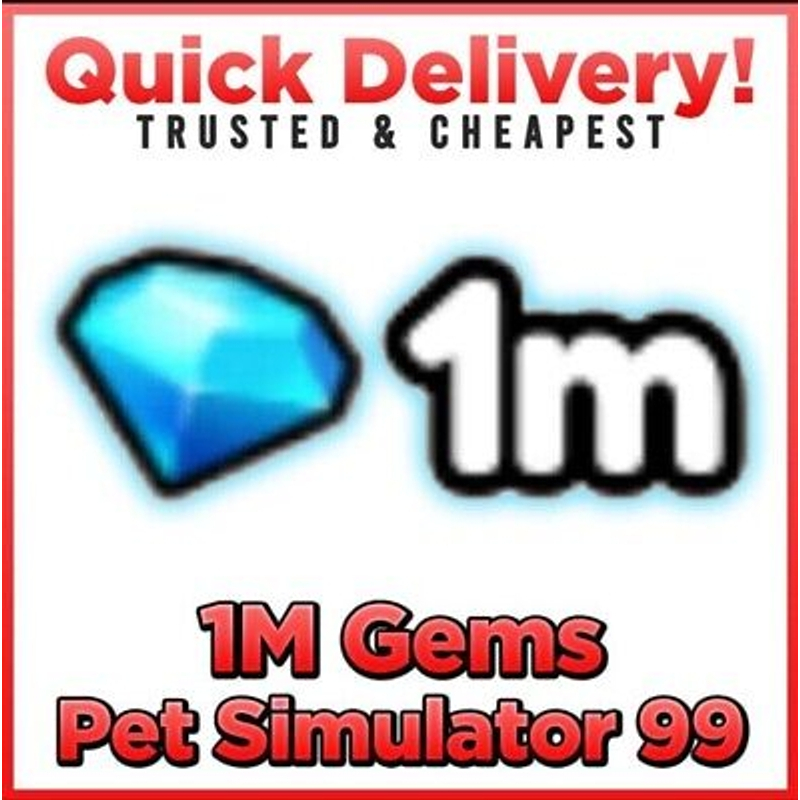 Jual [1M GEMS] PET SIMULATOR 99 !!! | Shopee Indonesia