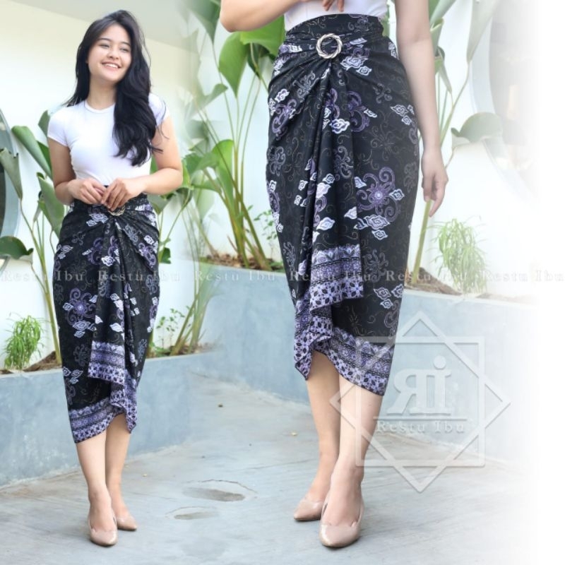 rok lilit batik/rok bawahan kebaya wanita/rok batik wanita