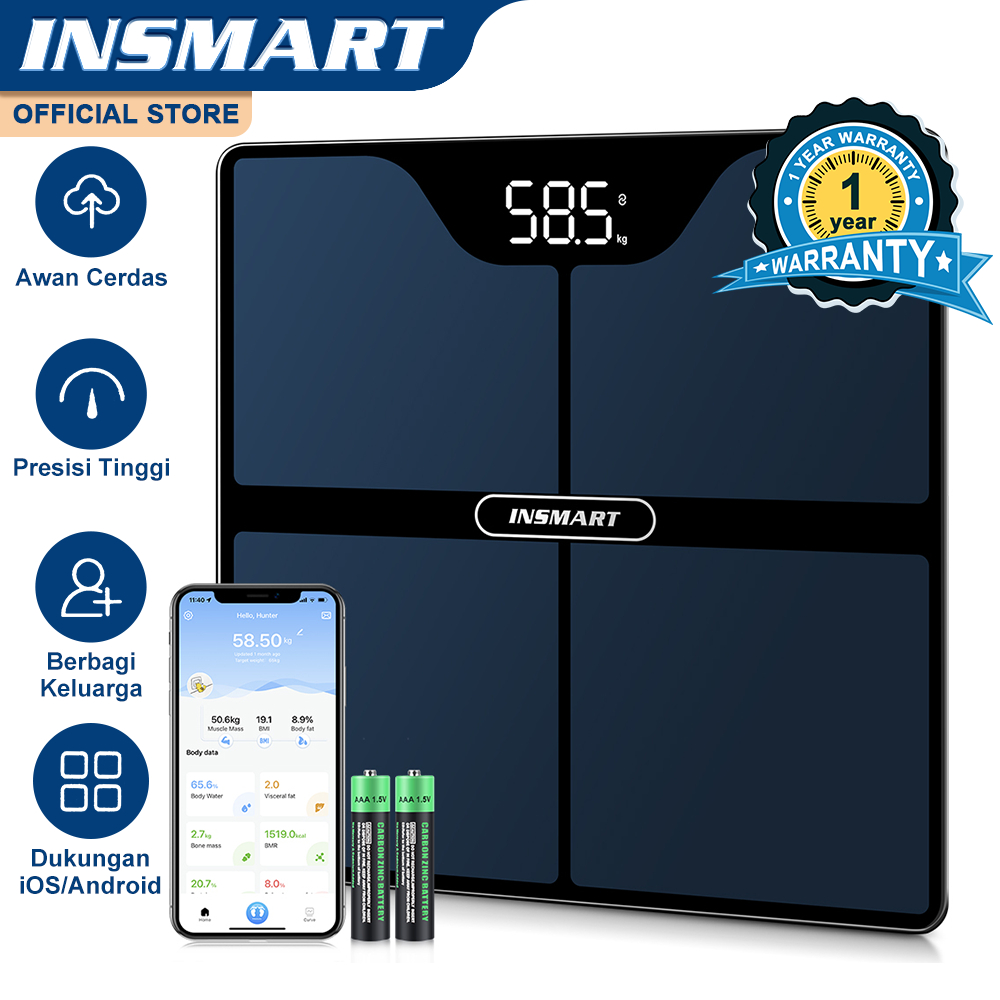 Jual INSMART Timbangan Digital Timbangan Badan Digital Weighing Scale