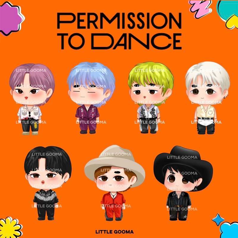 Jual Keychain BTS OT7 Permission To Dance Era by Little gooma ...