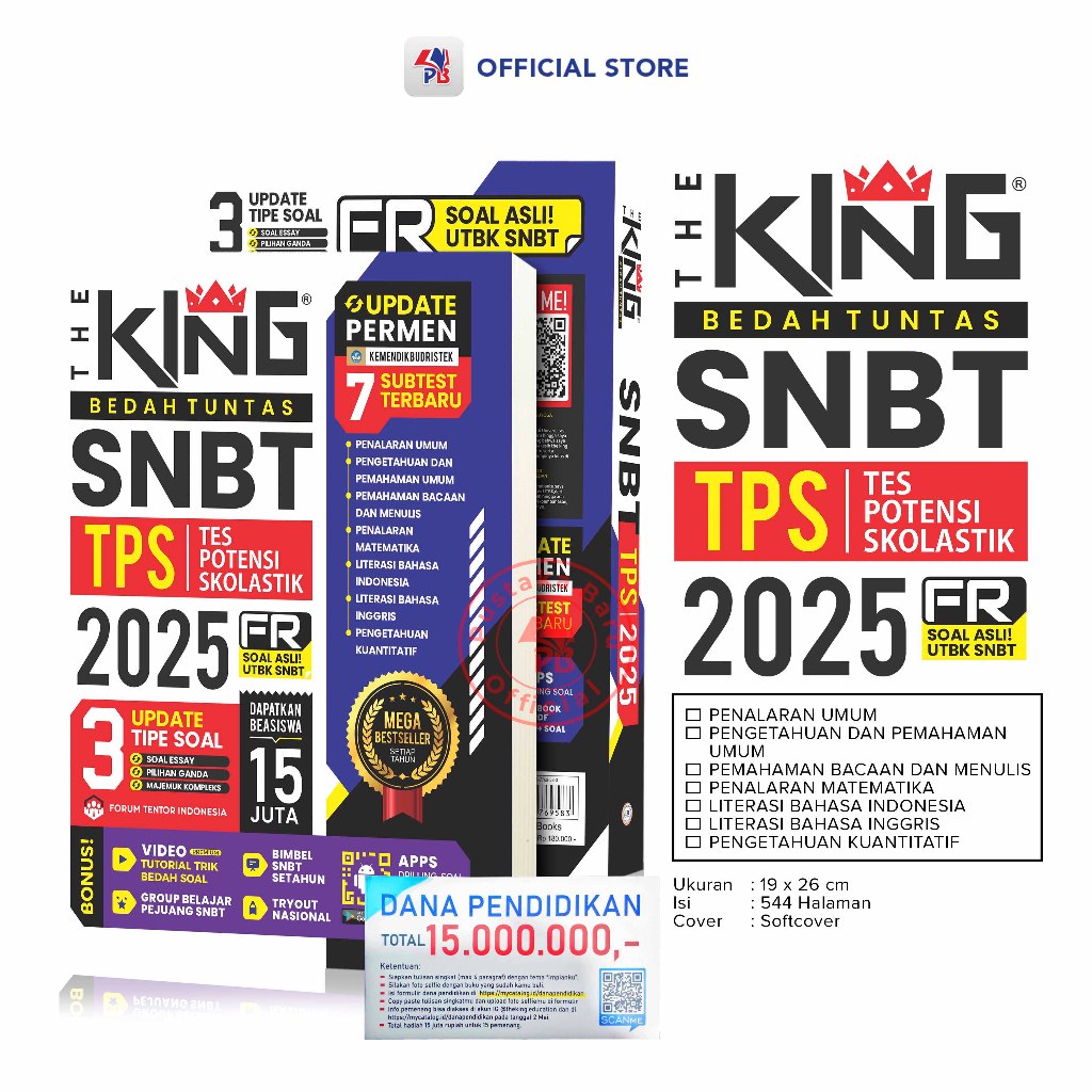Jual Buku The King SNBT 2025 (Paket Update Soal / Isian Singkat) / The