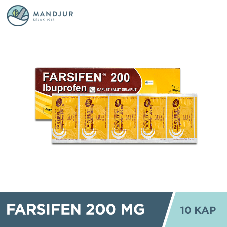 FARSIFEN 200 200 MG 1 STRIP @ 10 KAPLET SALUT SELAPUT
