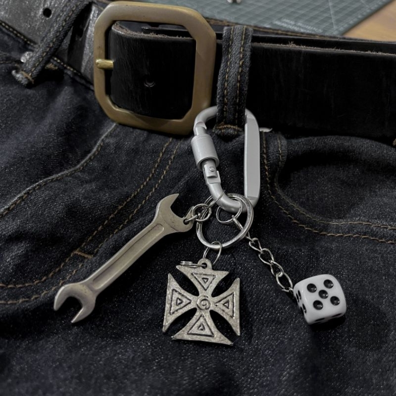 Jual CARBINER KALCER KEYCHAIN GANTUNGAN KUNCI MOTOR WRENCH KEYCHAIN ...