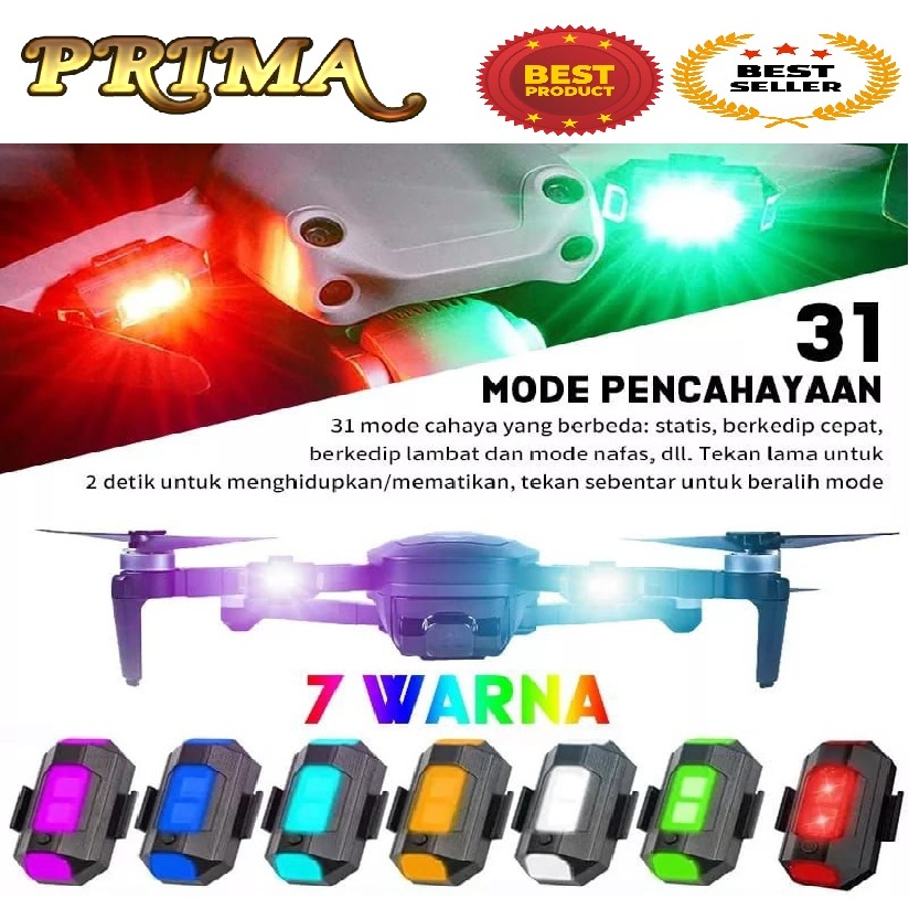 Jual Lampu Strobo motor 7 Warna Dapat Diisi Ulang Motor Modifikasi